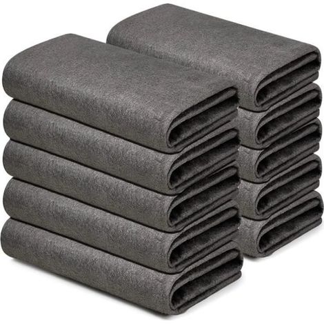 10pcsChiffon de Nettoyage Magique épaissi,Chiffon Magique pour Les Vitres,Chiffon Nettoyage Réutilisable en Microfibre Magique sans (1/4)