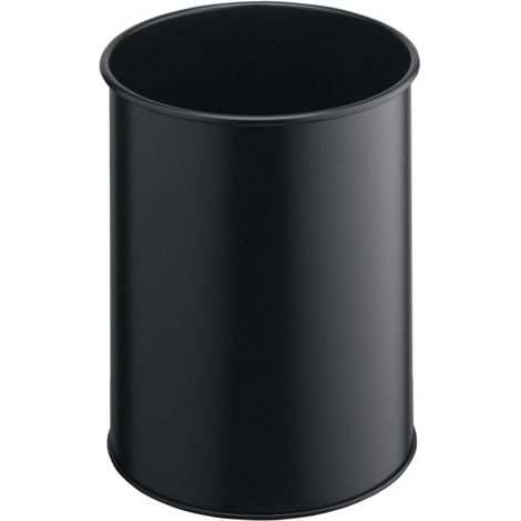 DUR ABLE 330101 PATTUMIERA ROTONDA IN METALLO NERO