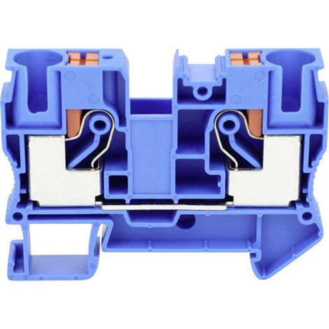 TRU COMPONENTS TC-JPT10 Blue Durchgangsklemme 10.2 mm Schnellanschluss Polzahl: 2 0.5 mm² 10 mm² Bl (1/2)