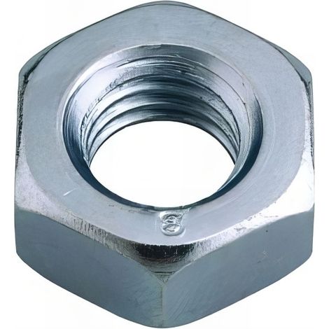 100 écrous H type DIN934 pas fin zingués D10 x 100 mm