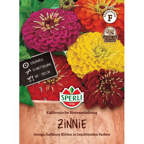 Sperli Zinnien Kalifornische Riesenmischung - Blumensamen (1/2)