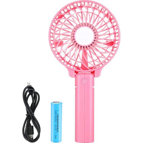 Ventilador USB Mini - Batería Recargable 1200 mAh - Diseño Plegable y con Clip Metálico - Para Oficina, Camping, Cochecito - 1 Unidad (1/5)