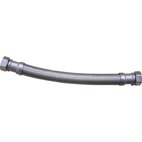 100 cm FF 20x27 DN19 flexibler Hygieneschlauch mit Edelstahlgeflecht/Edelstahlmuffe, 1 Stück (1/5)