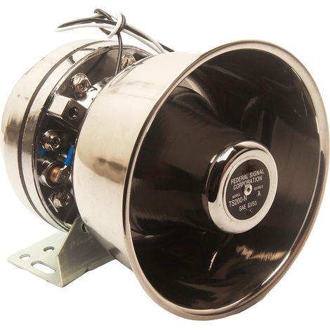 Autoalarmlautsprecher, 200-Watt-Hochleistungsverstärker aus Edelstahl, universelles 12V/24V-Megaphon. (1/4)