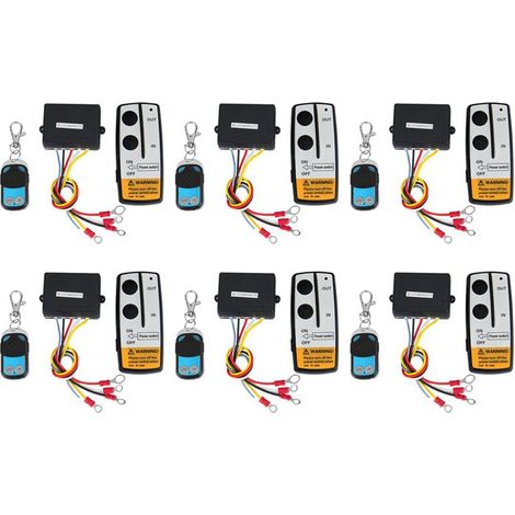 6x Funkfernbedienung für Seilwinden 12V 50Fuß für LKW ATV Warn Ramsey (1/2)