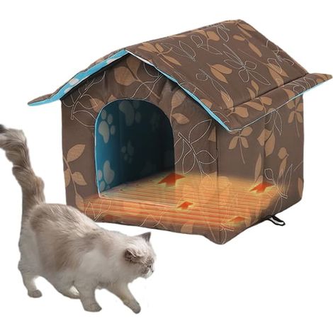 Tapis auto-chauffant pour chats, chiens et lapins tente isolante et chaude pour chats, chiens et lapins - tente portable et imperméable, taille S. (1/4)