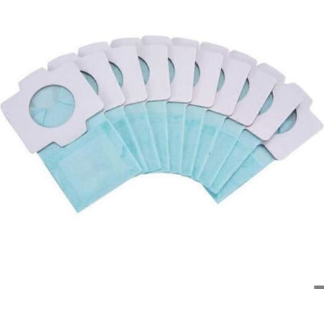 Lot de 10 sacs à poussière pour aspirateur Makita 198744-5 et filtre en papier pour les modèles DCL182, CL107, CL072, CL102 et BCL