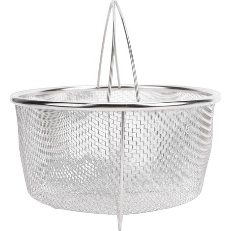 Passoire pour autocuiseur, panier à vapeur multifonctionnel en acier inoxydable pour frire les aliments, 18cm/7,1 pouces (1/5)