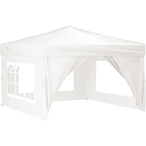 Carpa para fiestas plegable con paredes laterales blanco 3x3 m vidaXL
