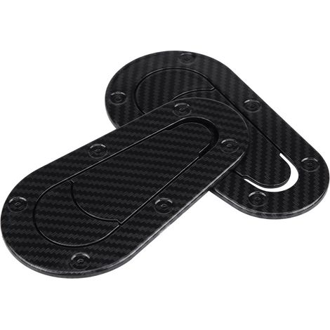 1 paire d'autocollants universels pour capot de course et accessoires extérieurs (couleur fibre de carbone) (1/5)