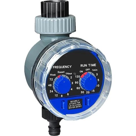Programmateur d'arrosage de jardin – Contrôleur d'irrigation automatique électronique (Vanne à boisseau / Électrovanne) – Modèle domestique .0321 (1/5)
