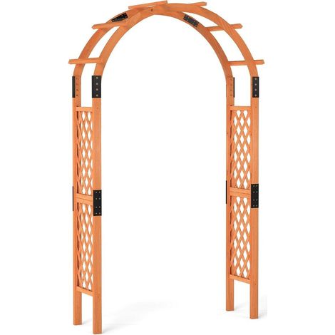 Arche a rosiers en bois pour plantes grimpantes arche de jardin treillis daide a lescalade