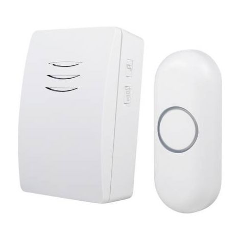 Set complet pour Sonnette sans fil Byron DBY-21131 100 m blanc (1/10)