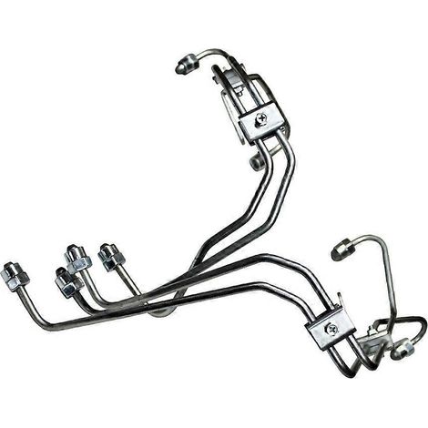 jeu de conduites d'injecteurs de carburant avec colliers de serrage pour moteur 4BT 3,9 L, pompe VE 12 mm, références 3960725 et 3960726 (1/5)