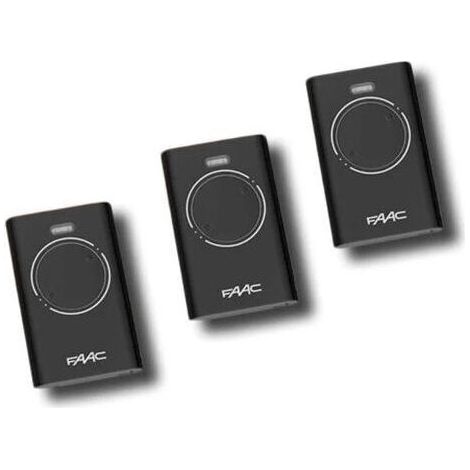 faac 3 x télécommande 2 canaux xt2 868 slh lr 7870091