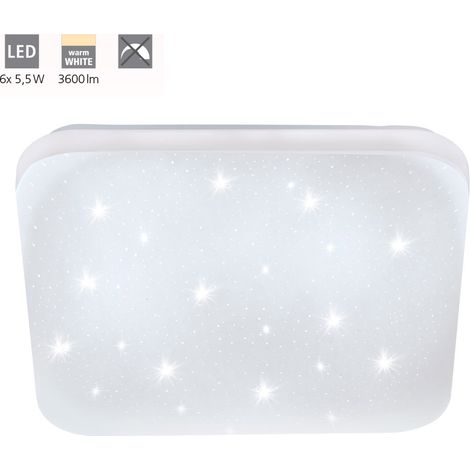 Plafoniera Moderna Frania-S Acciaio Bianco 6 Luci Led 5,5W (1/4)