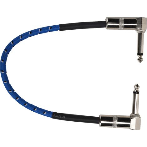 Câble de Pédale d'Effet Guitare 6.35mm Angle Droit pour Accessoires de Guitare (1/5)