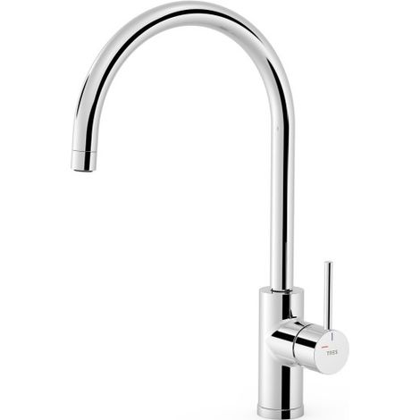 Mitigeur cuisine Chromé - TRES 23044005 (1/2)