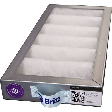 Brizz – Filtre VMC G4 compatible FRANCE AIR Cocoon'3 – Dimensions 402 x 187 x 46 mm – Remplacement tous les 6 mois pour performance optimale (1/2)