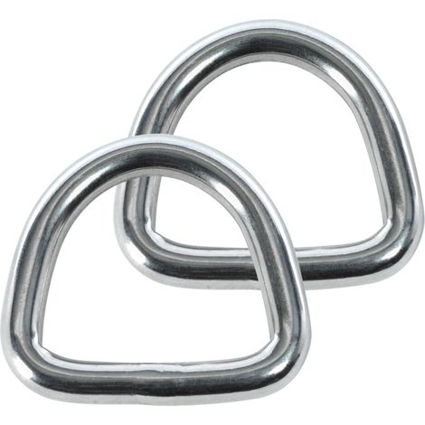 Anneau Demi Rond Soudé - Pour sangle 25mm - Inox - Lot 2 pièces - POOLCO