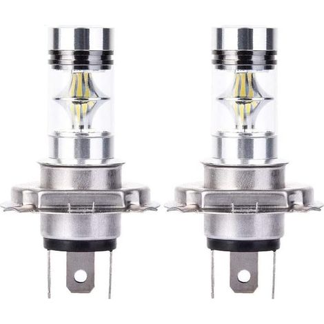2x H4 Cree LED 100W 20SMD Super Brillant Brouillard Lampe LED Blanc 6000K (1/5)