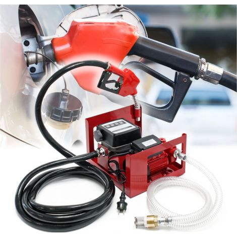 Pompe à Fuel Gasoil bio Autoaspirante 230V/600W 40l/min Pistolet Automatique (1/3)