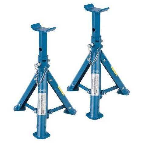 Silverline Axle Stands 2 Tonne 2T Per Stand Folding Axle Stand Set 676260