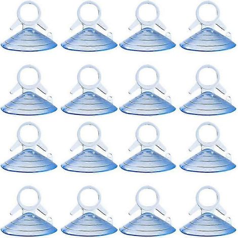 40 ventouses transparentes en PVC, rondes, à forte adhérence pour pare-soleil de voiture (1/4)