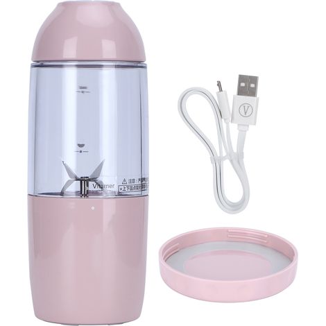 Tragbarer elektrischer Entsafter, 380 ml, 4 Klingen, 4000-mAh-Akku, automatische Abschaltfunktion, USB-Ladefunktion (1/5)