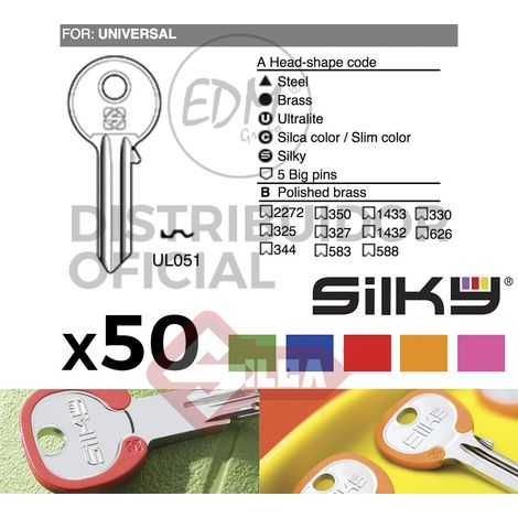 Varietà di Chiavi Silky Ul051dz Universale