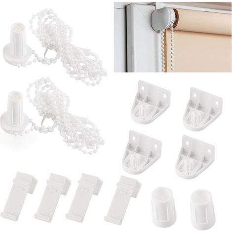Set di 2 staffe per tende oscuranti da 17 mm - Ricambi per finestre - Kit di fissaggio per tende a rullo oscuranti