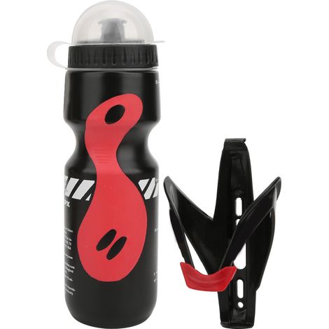 Porte-bidon vélo montagne support carbone texture V Shape set gourde accessoire cyclisme (1/5)