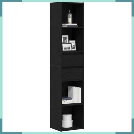 862499 Bibliothèque Chêne noir 36 x 30 x 171 cm Bois d'ingénierie (1/5)