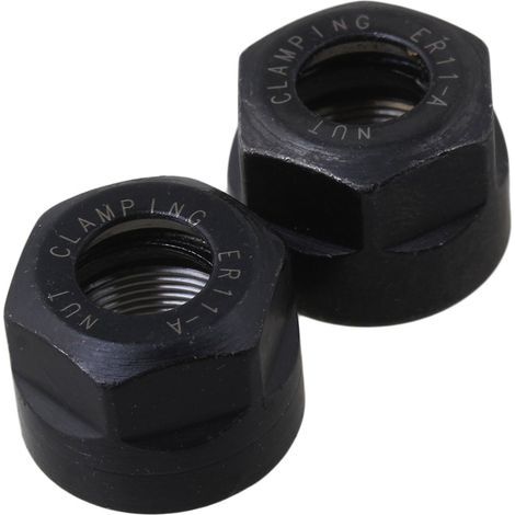 2 tuercas de sujeción de pinza tipo ER11 A para torno fresador CNC M14x0,75 mm (1/3)