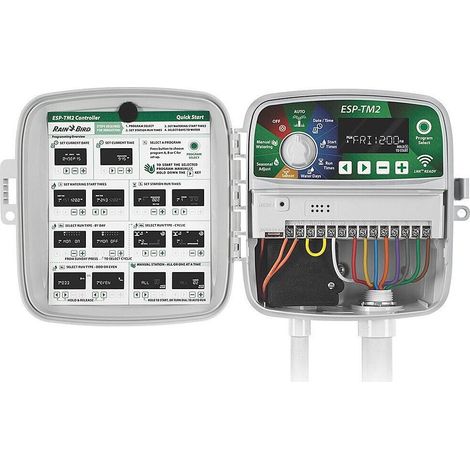Programmatore serie ESP-TM 4 - 6 - 8 - 12 Stazioni Trasformatore Interno Rain Bird - size 6 Stazioni