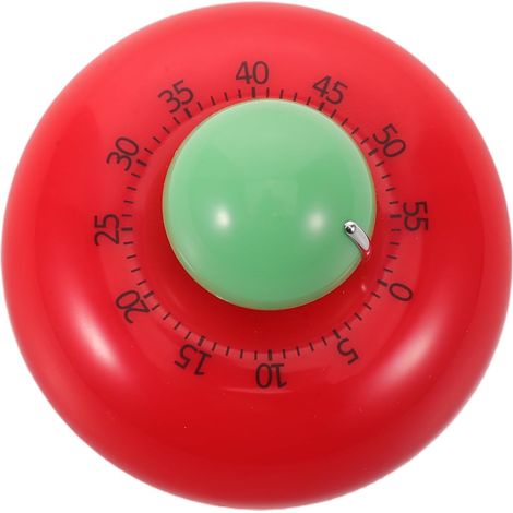Minuteur sans Piles de Donut Rouge Aimant Cuisine Mécanique du (1/5)
