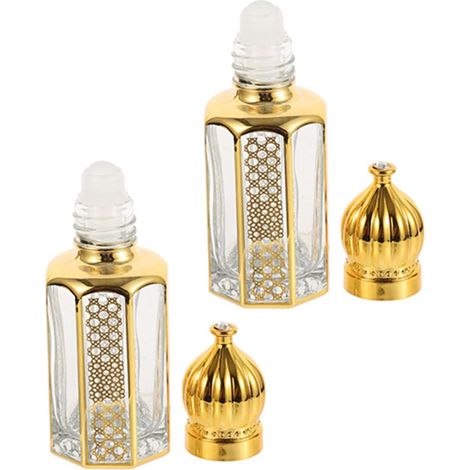 2 frascos de vidrio roll-on de 12 ml para aceites esenciales (1/5)