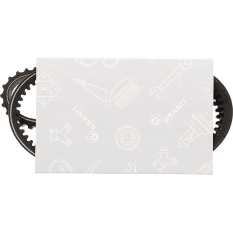 Courroie crantée en caoutchouc trapézoïdal, 10 x 837 mm, largeur de travail 875 mm, type XPZ GRANITE (1/2)