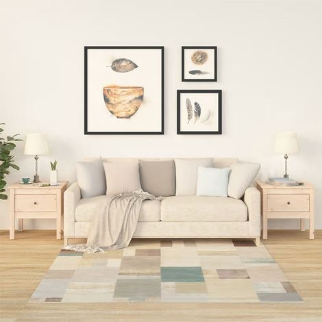 Beistelltische 2 Stk. 50x50x49 cm Massivholz Kiefer (1/5)