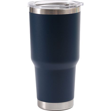 Tasse Isotherme 900ML Acier Inoxydable Grande Ouverture pour Café et Voyage en Voiture Bleu Marine (1/5)