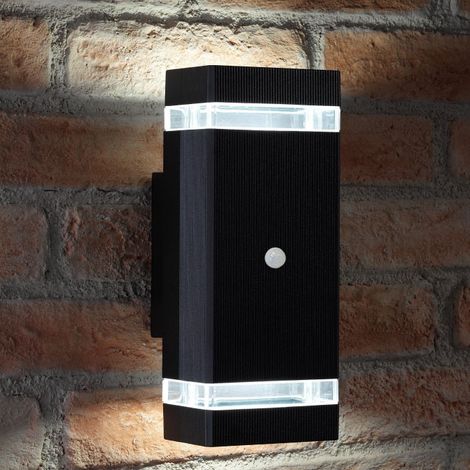Applique murale carrée, applique murale extérieure en aluminium, étanche IP65, convient pour porche, terrasse, garage, jardin (lumière blanche) (1/5)