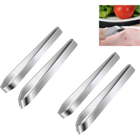 Pinzas para pescado Zeynomax，Pinzas para espinas de pescado，Pinzas de cocina profesionales，Pinzas multifuncionales，Aptas para pescado，4 piezas (1/5)
