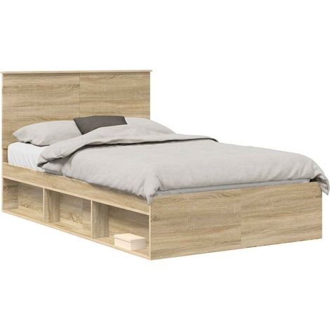 Estructura de cama Sonoma 120 x 200 cm Madera de pino macizo vidaXL (1/5)