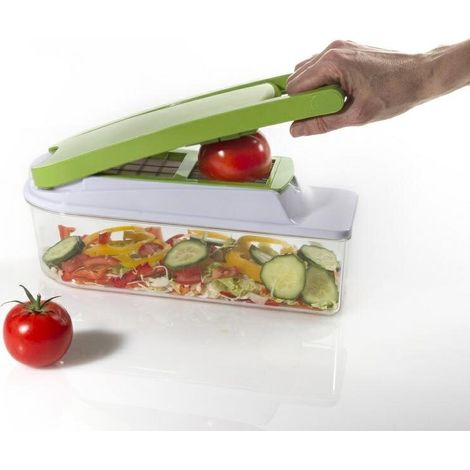 SLICER Rebanadora de plástico verde y metal (1/5)
