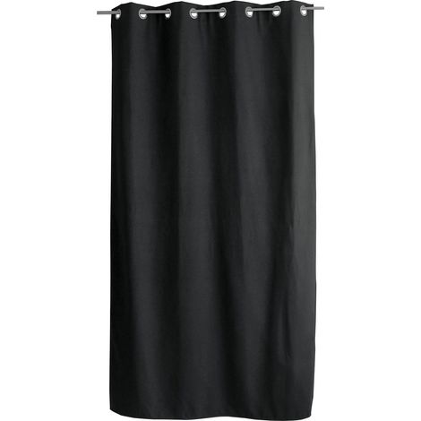 Rideau thermique FJORD 140 x 240 cm – Toile polyester – Doublure polaire noire - 140x240cm - Gris anthracite (1/4)