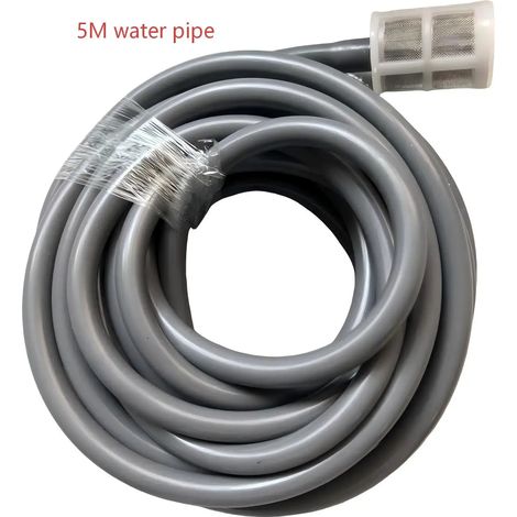 Ensemble d'arrosage électrique pour jardin (tuyau) avec tête de chargement, tuyau de 5 m et seau d'eau. Fournitures d'irrigation pour jardin. (1/5)