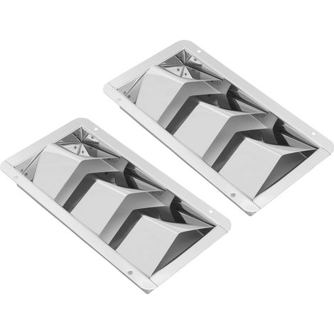 Bouche d'aération marine marine 3 fentes 210x110mm Rectangulaire Grille 304 Inox Universel Bateau (1/5)