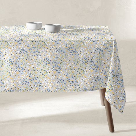 Resin-Tischdecke fleckenabweisend blau 1 Platz 135x200 cm