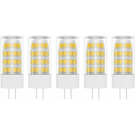 Ampoules LED G4 5 W, 51 LED SMD 2835, blanc chaud 3000 K, équivalent à des lampes halogènes 50 W, AC/DC 220 V. (1/4)