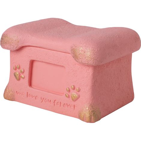 Boîte de rangement pour souvenirs de votre animal de compagnie, un contenant en forme d'empreinte de patte pour votre animal de compagnie bien-aimé, une boîte de rangement pour souvenirs de votre chat (1/4)